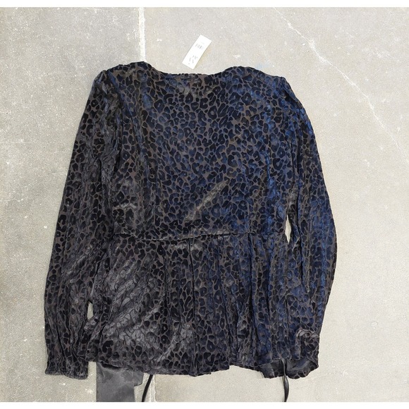 Womens N&C Black Size Small Wrap Top - Picture 2 of 5